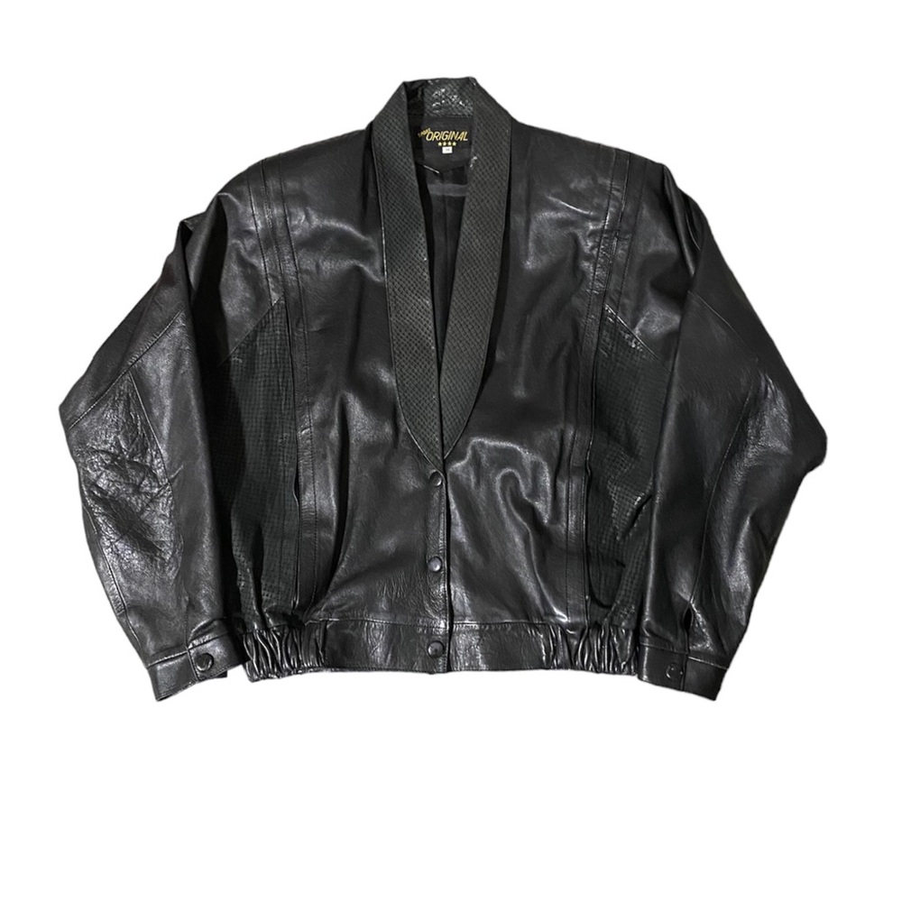 Vintage Batwing Leather Jacket